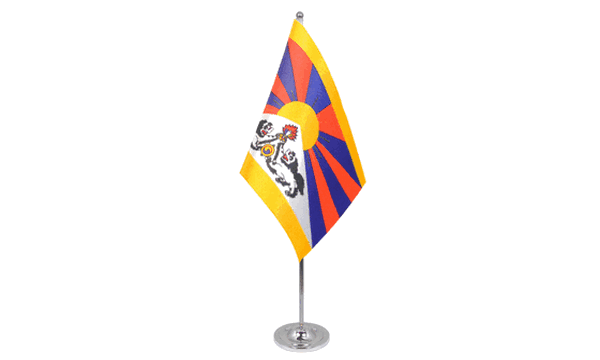 Tibet Satin Table Flag